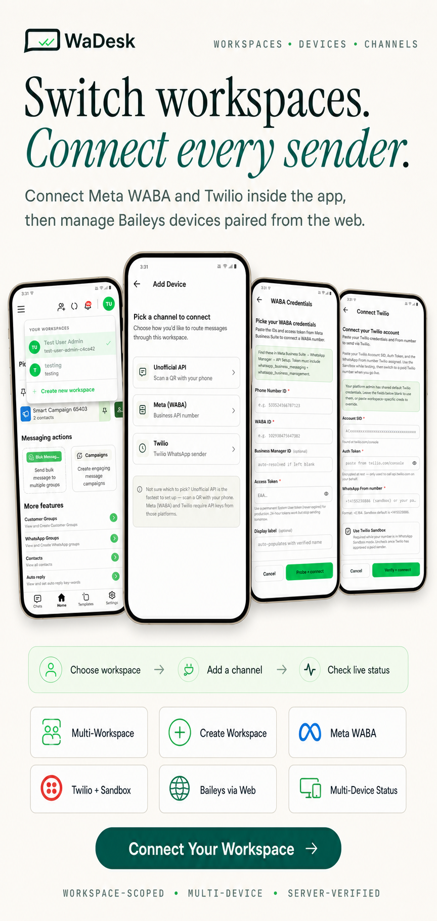 WaDesk Mobile App