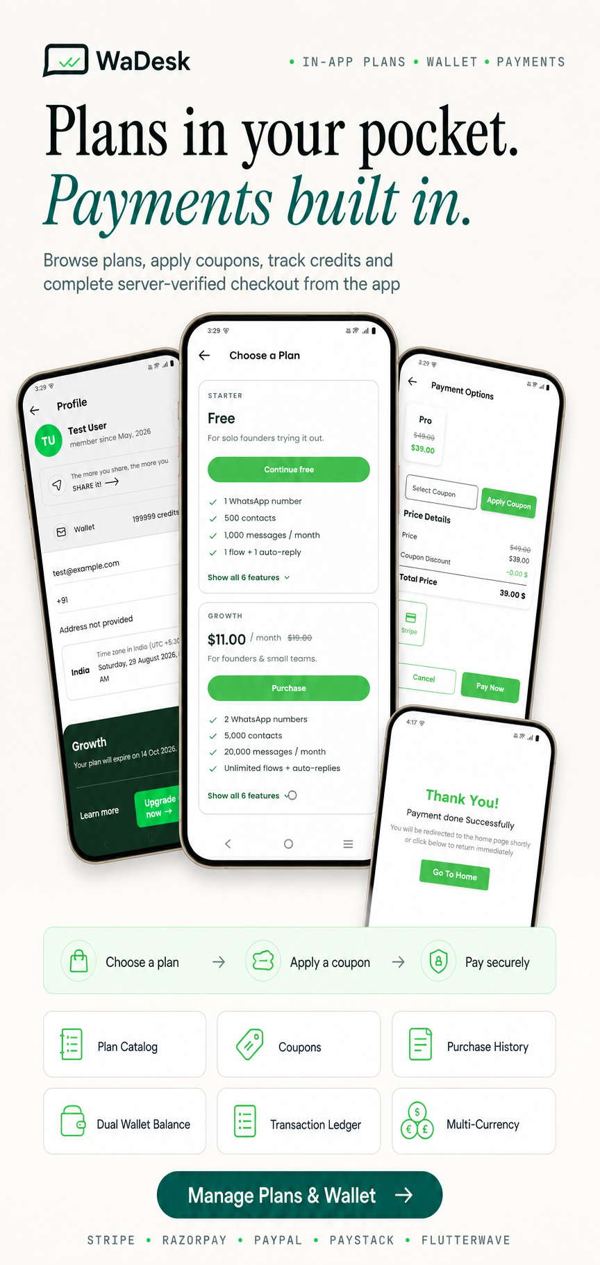WaDesk Mobile App