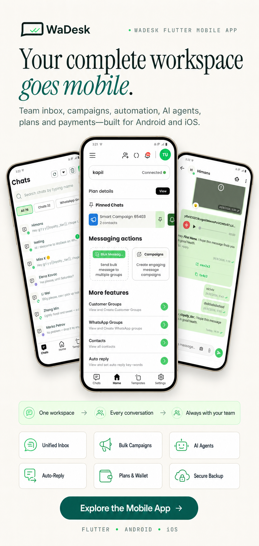 WaDesk Mobile App