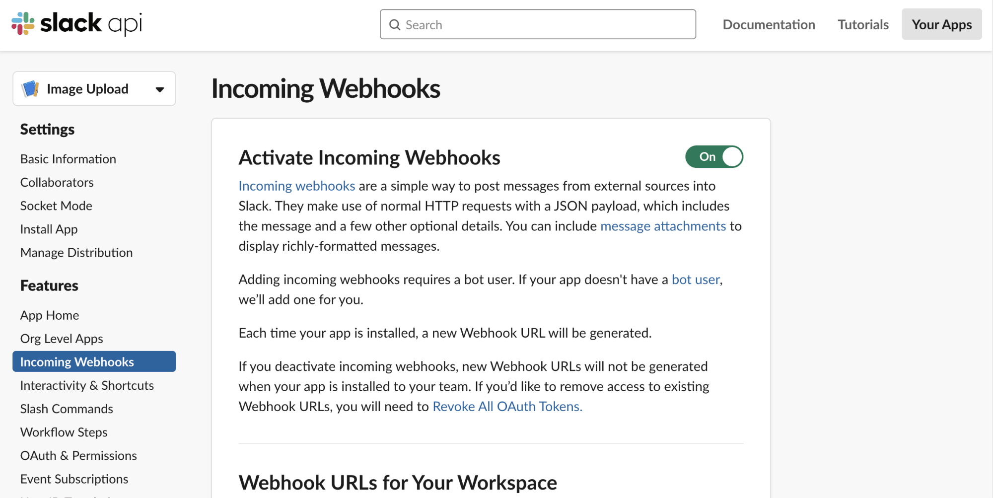 webhook channel permissions url setup