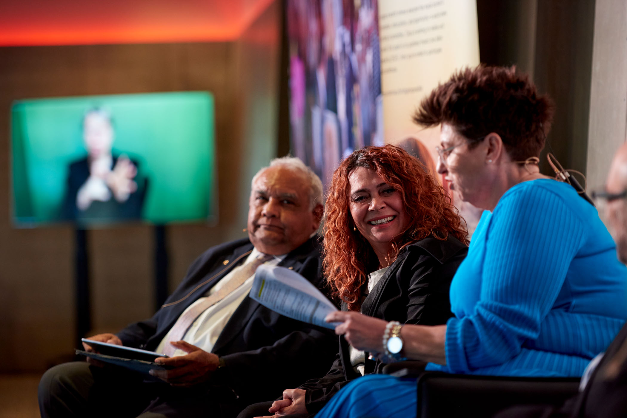 Professor Tom Calma, Antoinette Braybrook and Nareen Young 