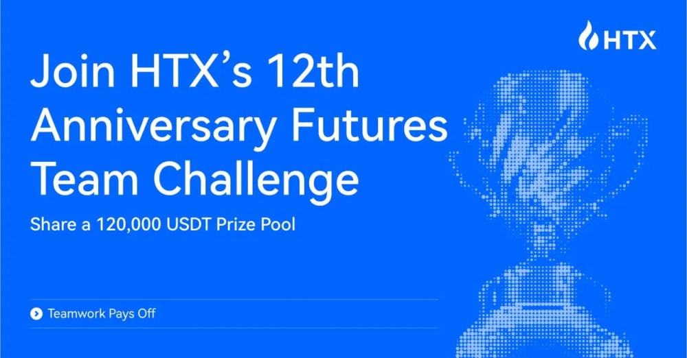join htx 12th anniversary futures team challenge & win 120k usdt image