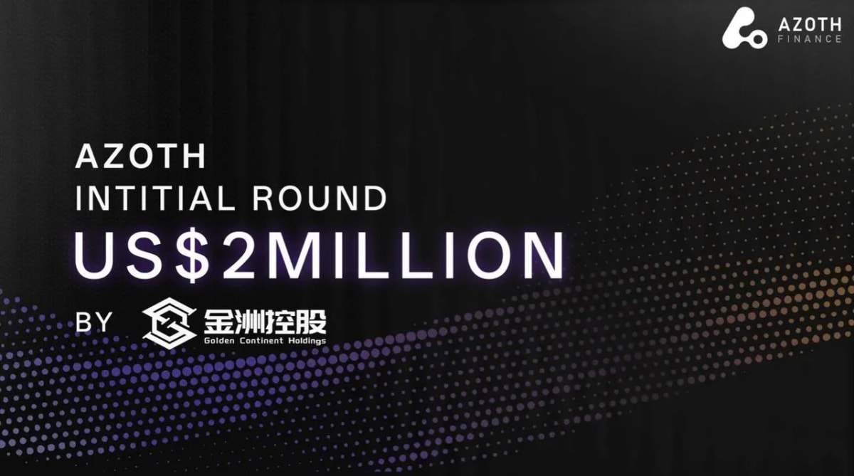 azoth secures $2m seed funding led by golden continent for rwa finance image