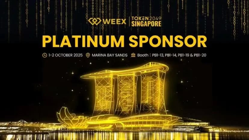 weex powers token2049 singapore as platinum sponsor amidst rapid cex image
