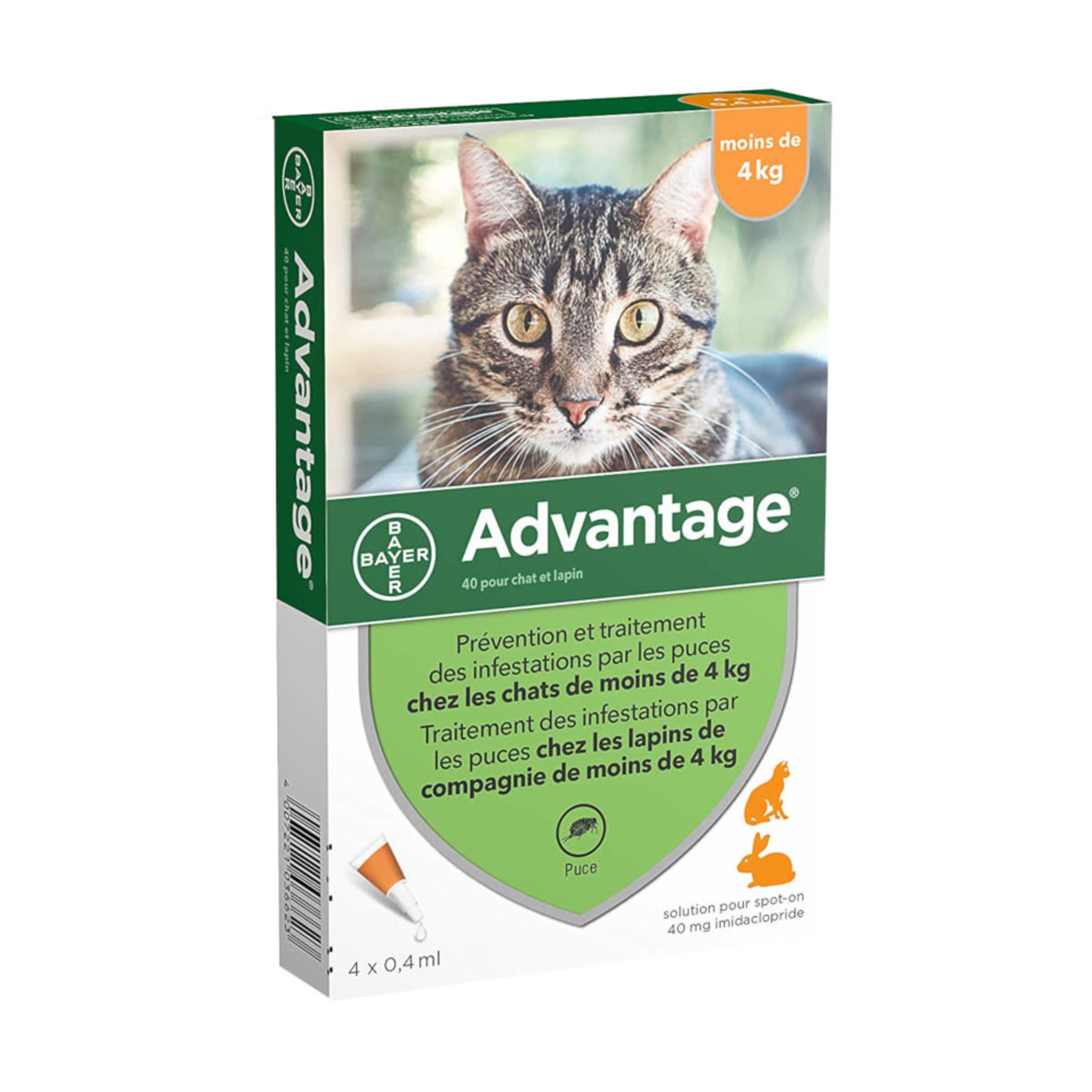 Advantage Pour Chat Et Lapin Moins De 4kg Medicanimal Fr