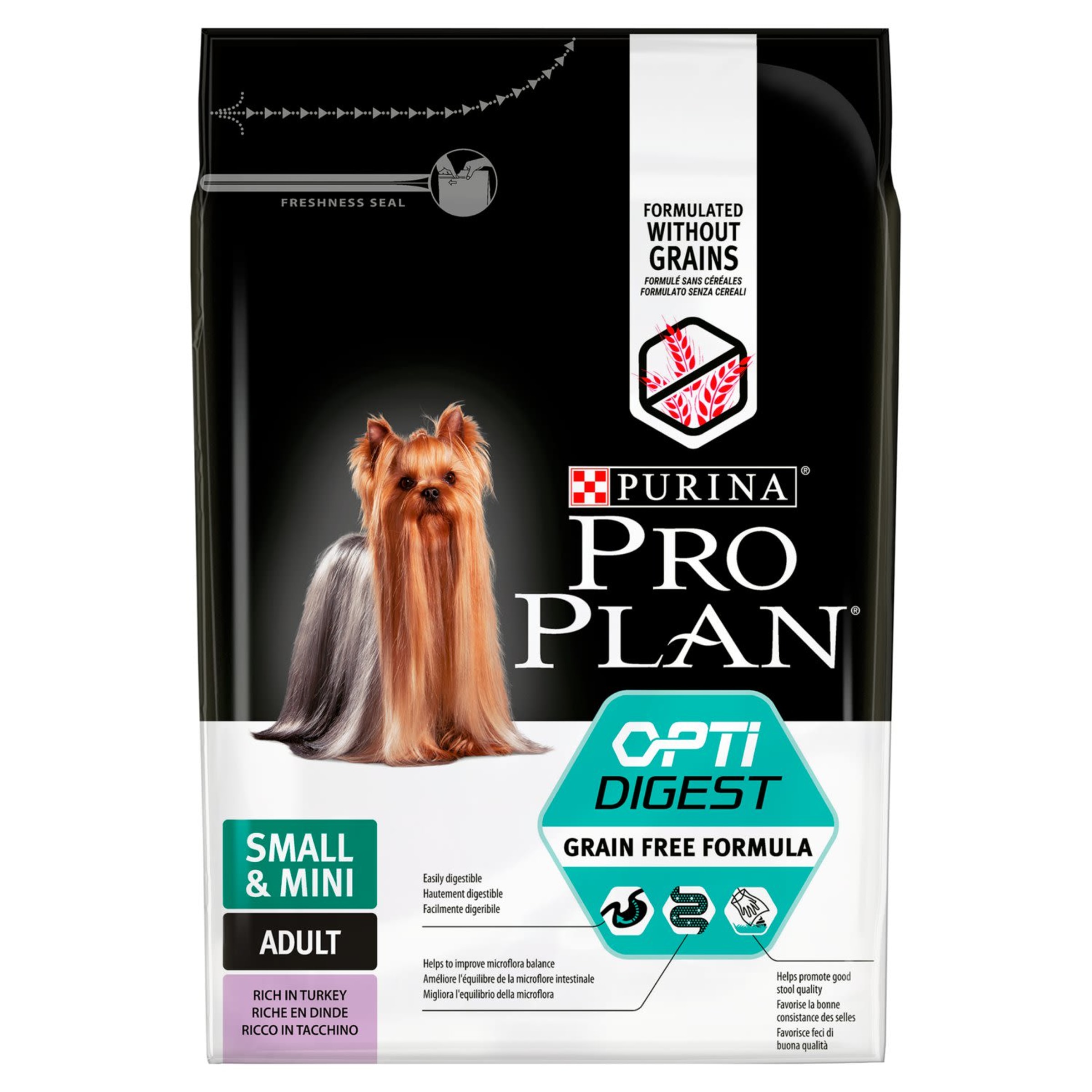 Pro plan беззерновой. Корм для собак Purina Pro Plan OPTIDIGEST индейка 2.5 кг. Пурина Проплан для собак мелких пород. Pro Plan Opti Digest с индейкой для собак. Pro Plan small Mini Opti Digest для собак.