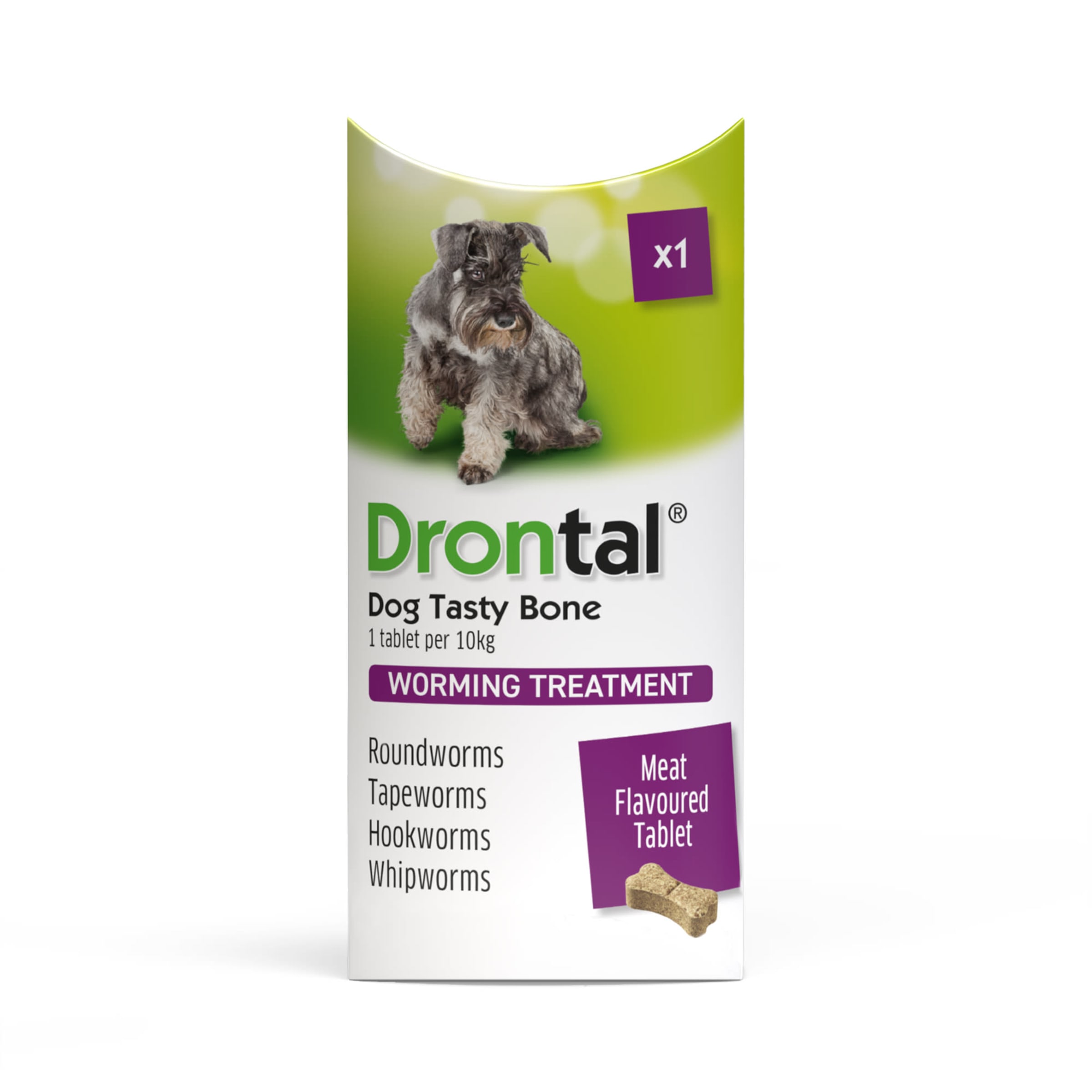 Drontal Plus Bone Shaped 2 Per Pack Paws Com