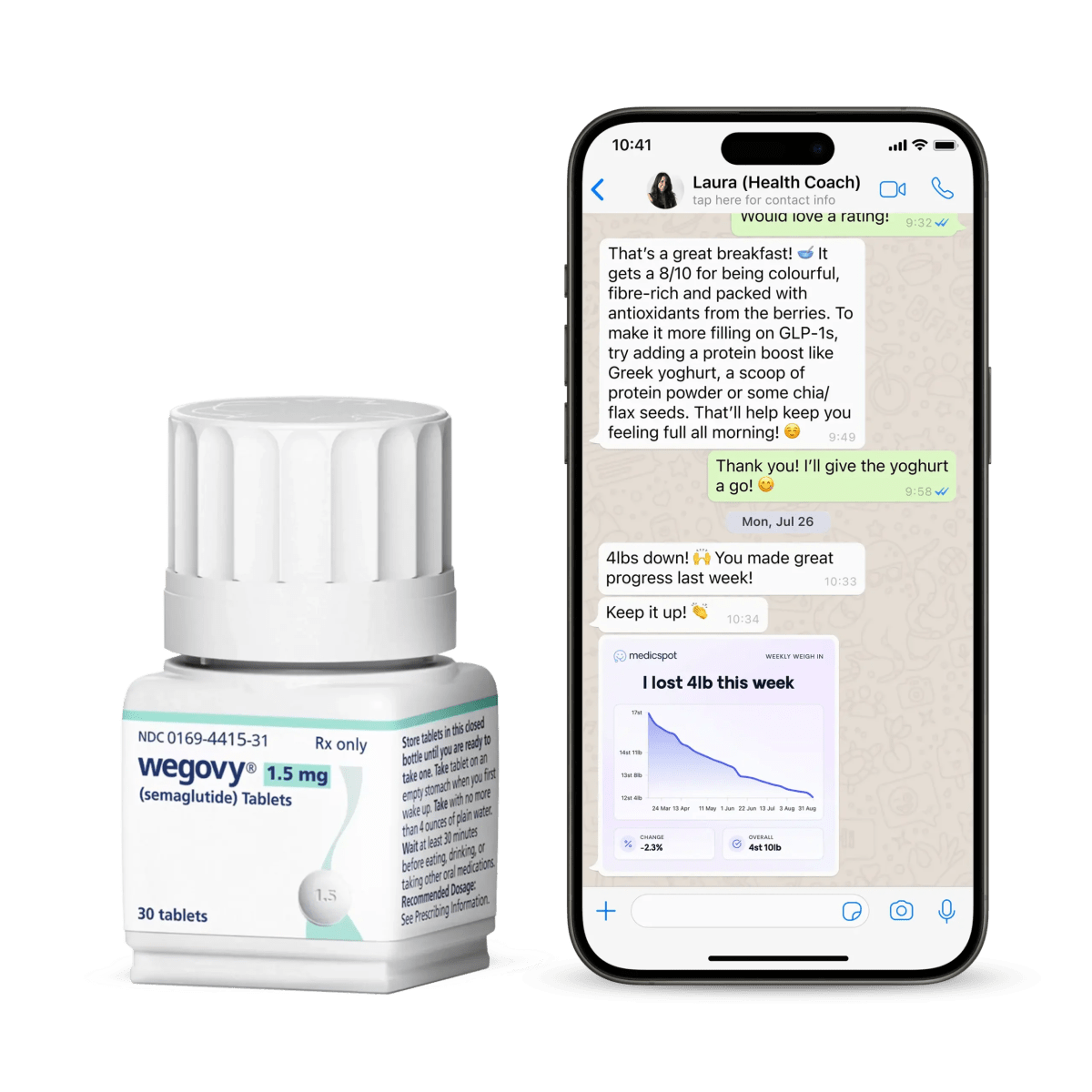 Wegovy tablets 1.5mg with health coach thumbnail