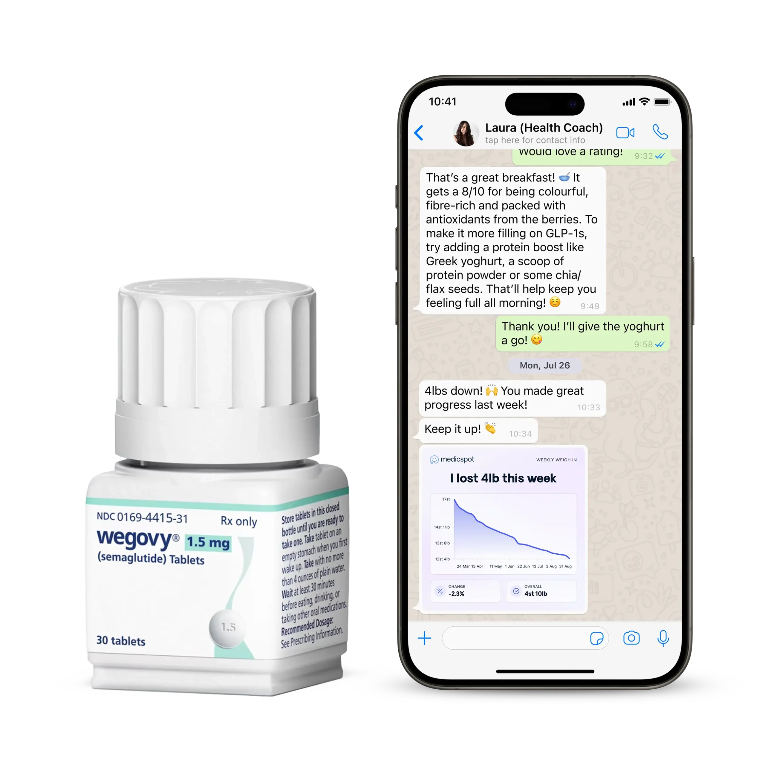 Wegovy tablets 1.5mg with health coach