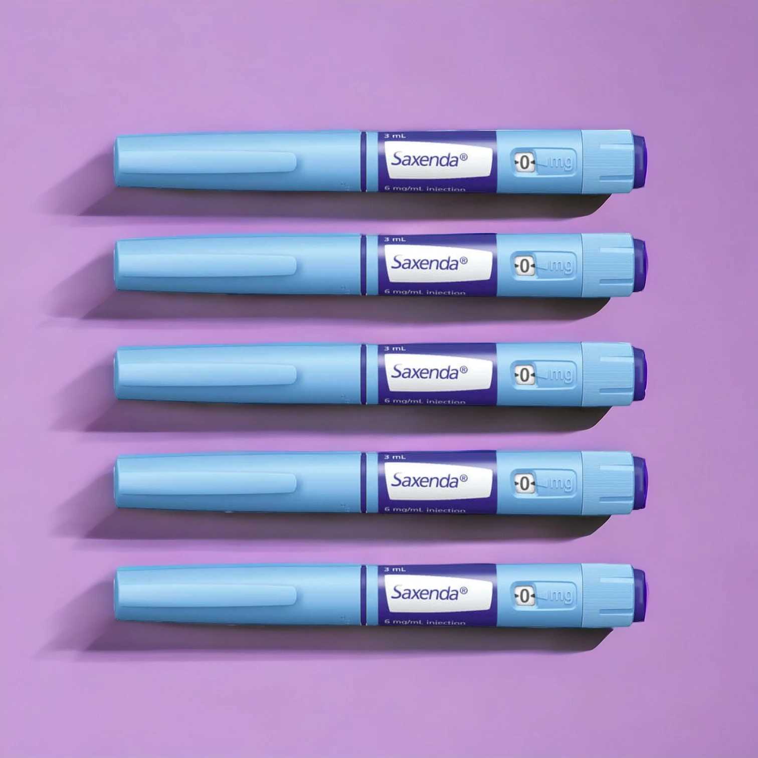 Saxenda on a purple background
