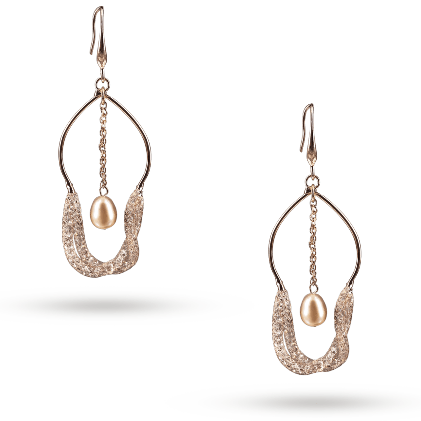 Market Rose Atoll Collection Pearl Swarovski Earrings