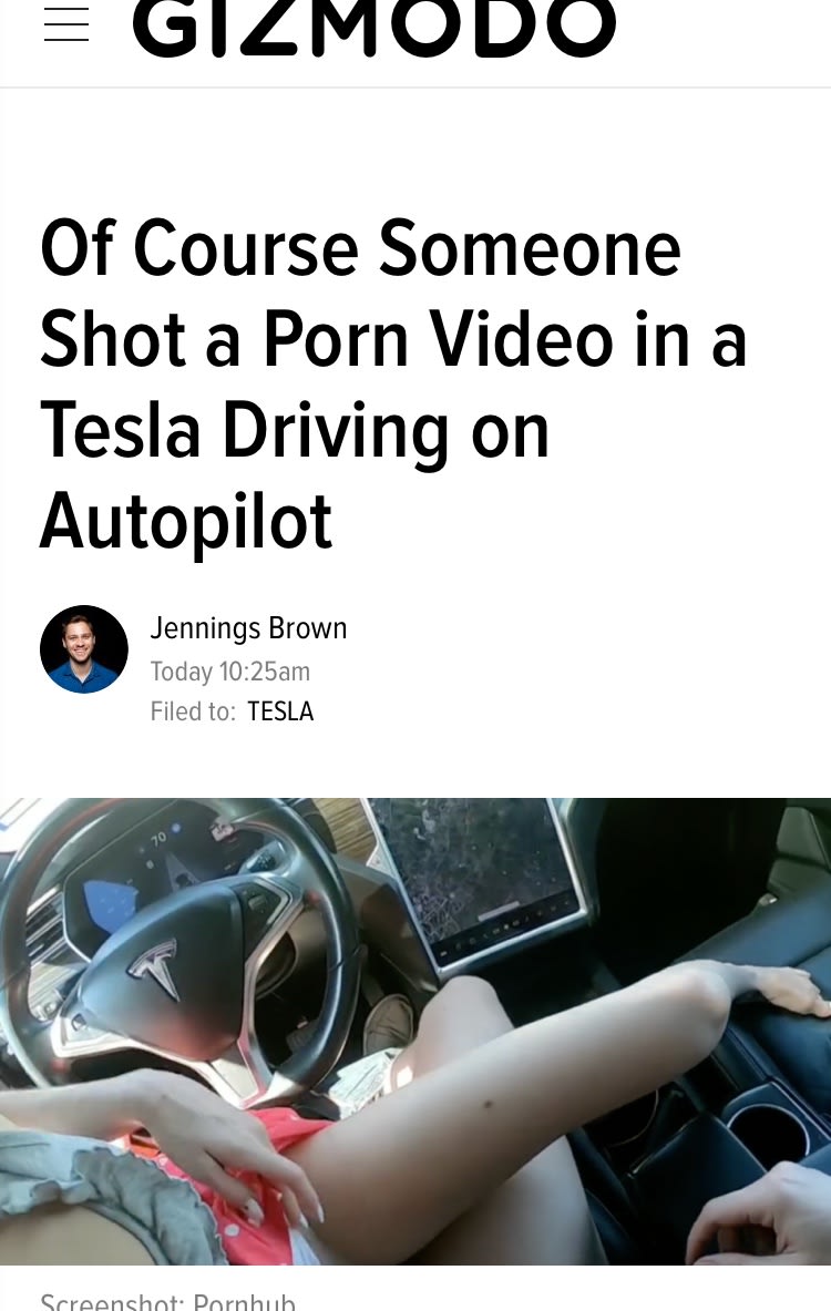 Tesla autopilot porn