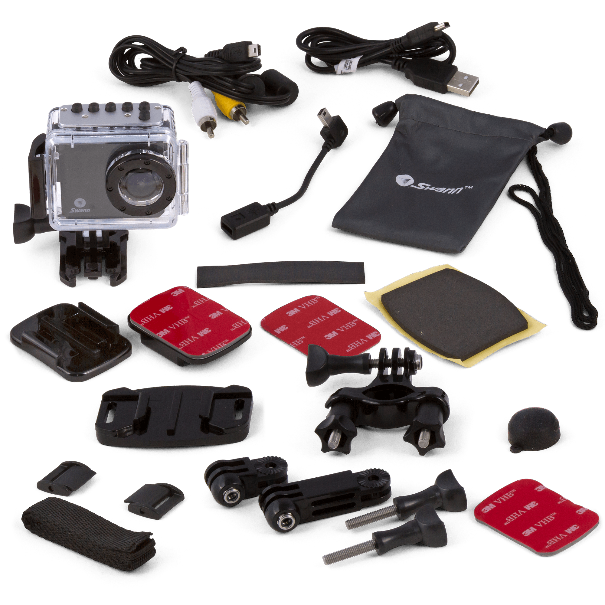 Swann Atom HD 1080P Wearable Action Camera w/ LCD Screen