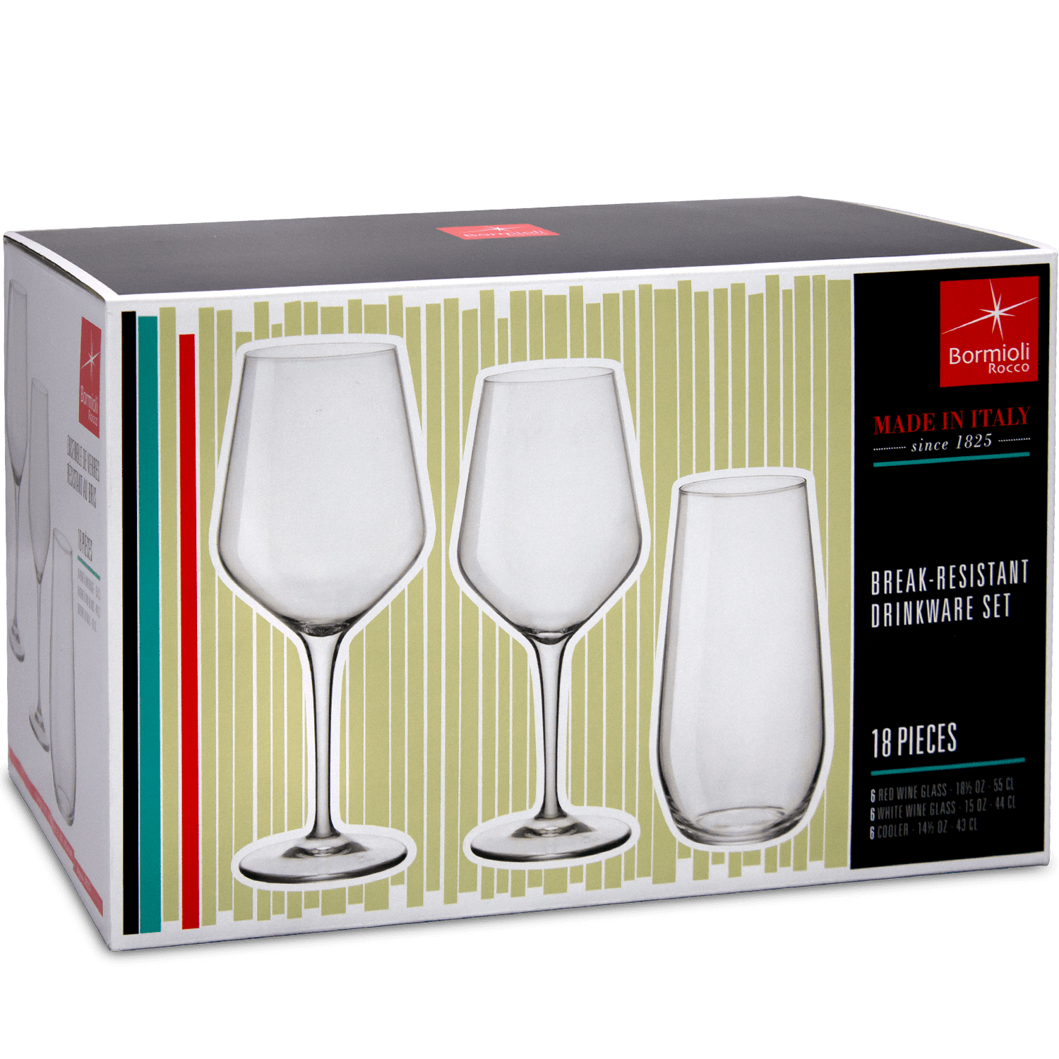 Bormioli Rocco Electra 18.5 oz. Wine Glass Set of 6