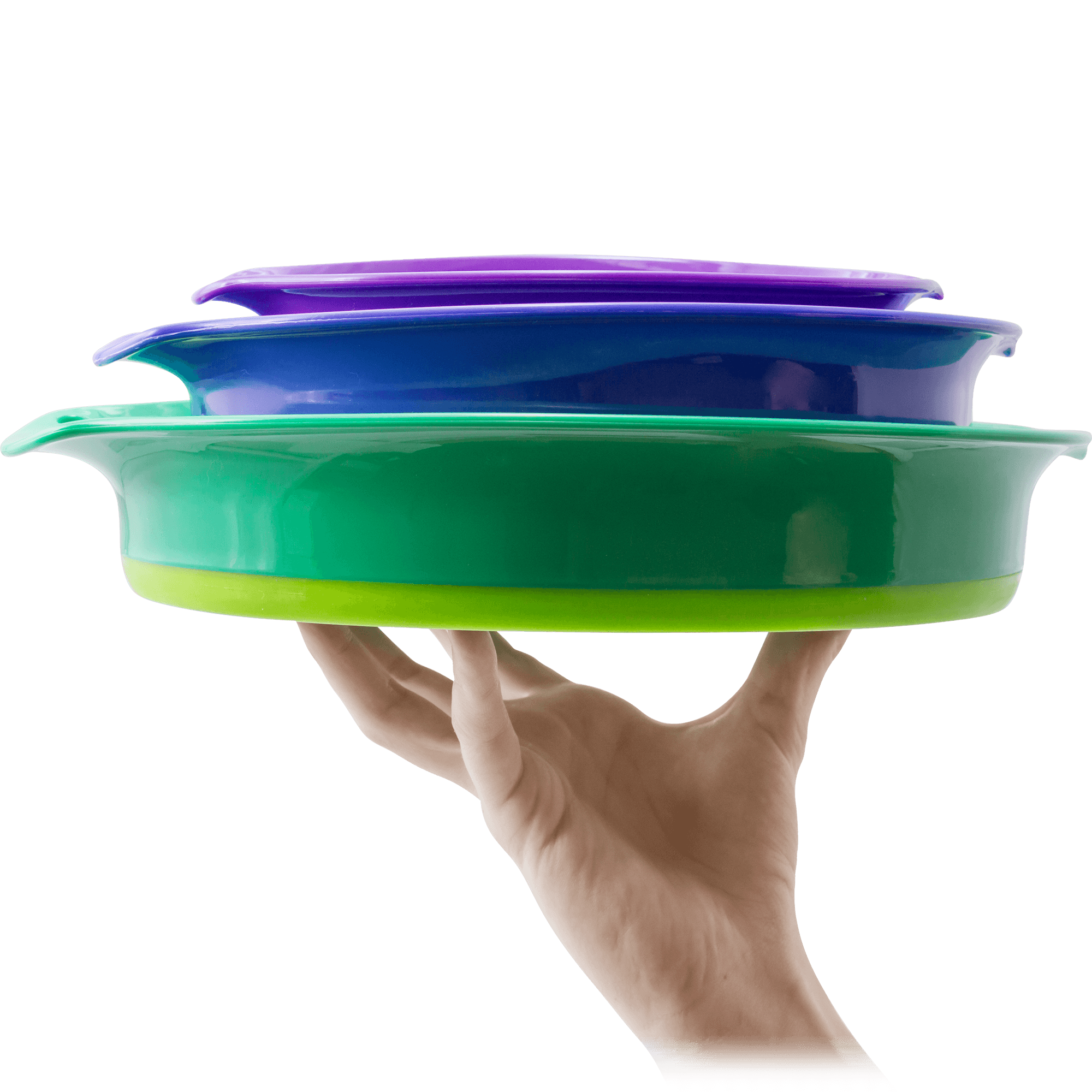 Squish 5 Quart Collapsible Salad Bowl with Lid, Green