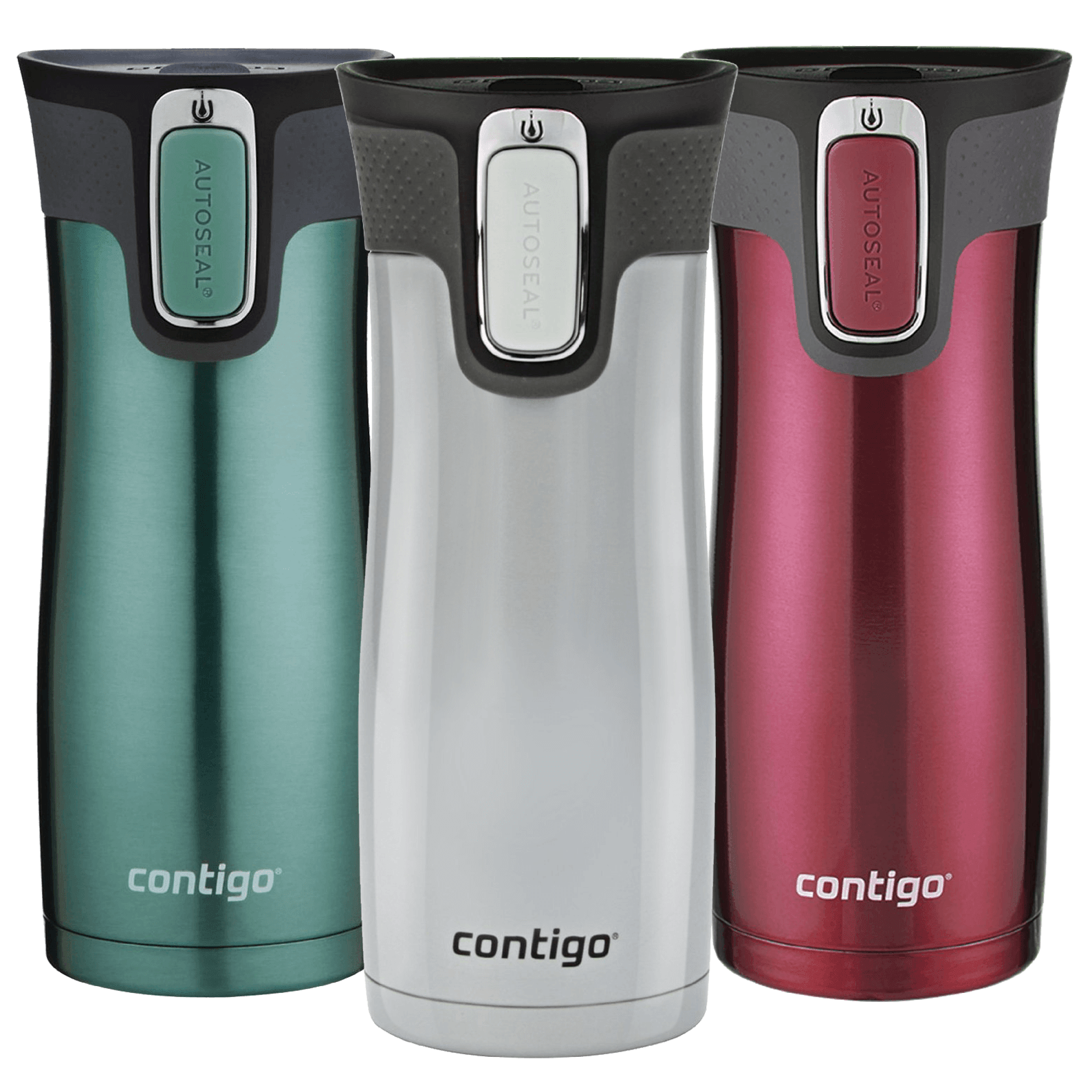 Contigo Autoseal 16oz Travel Mug 2 Pack - Red/Gray