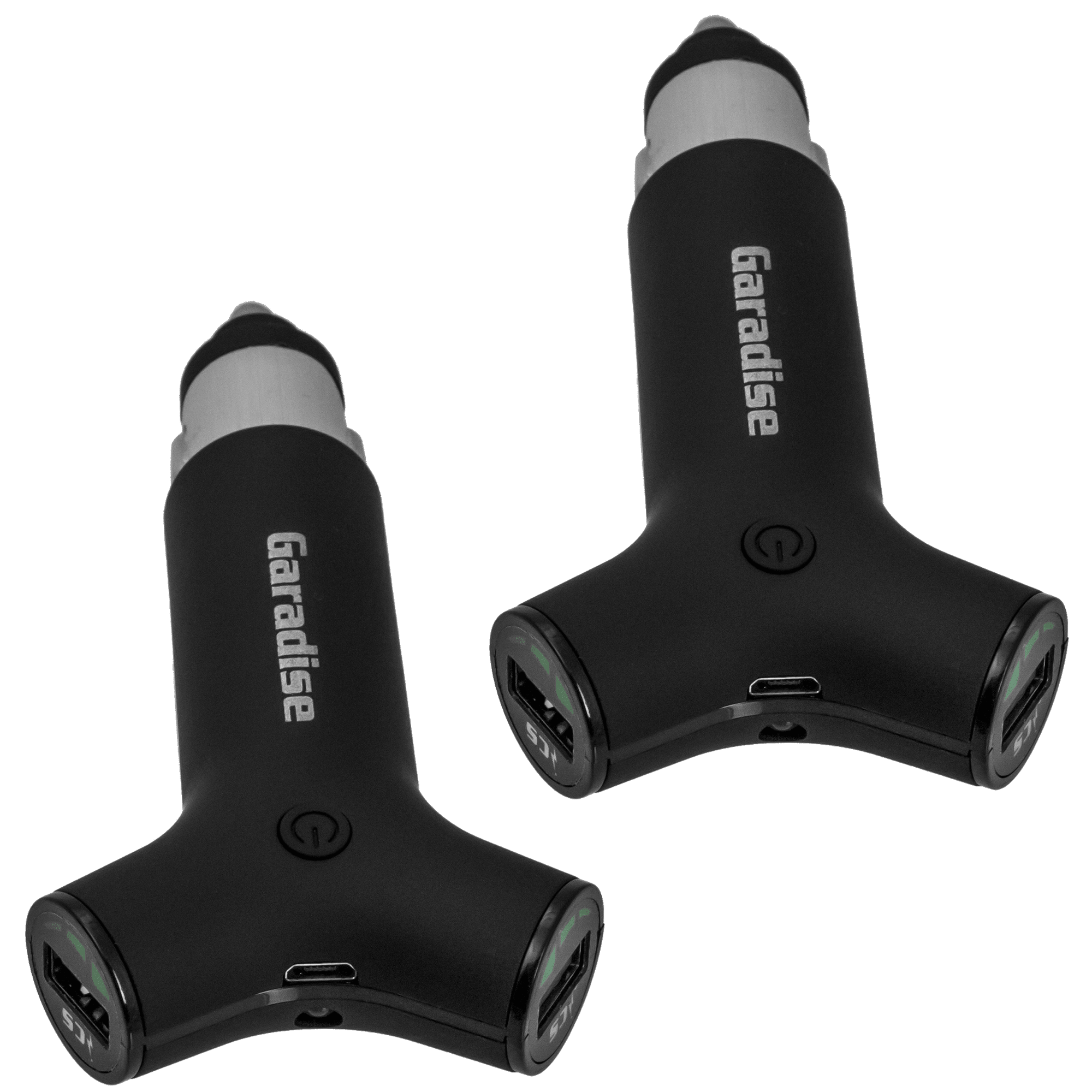 2 Pack Garadise Slingshot 20mah Power Bank Car Chargers