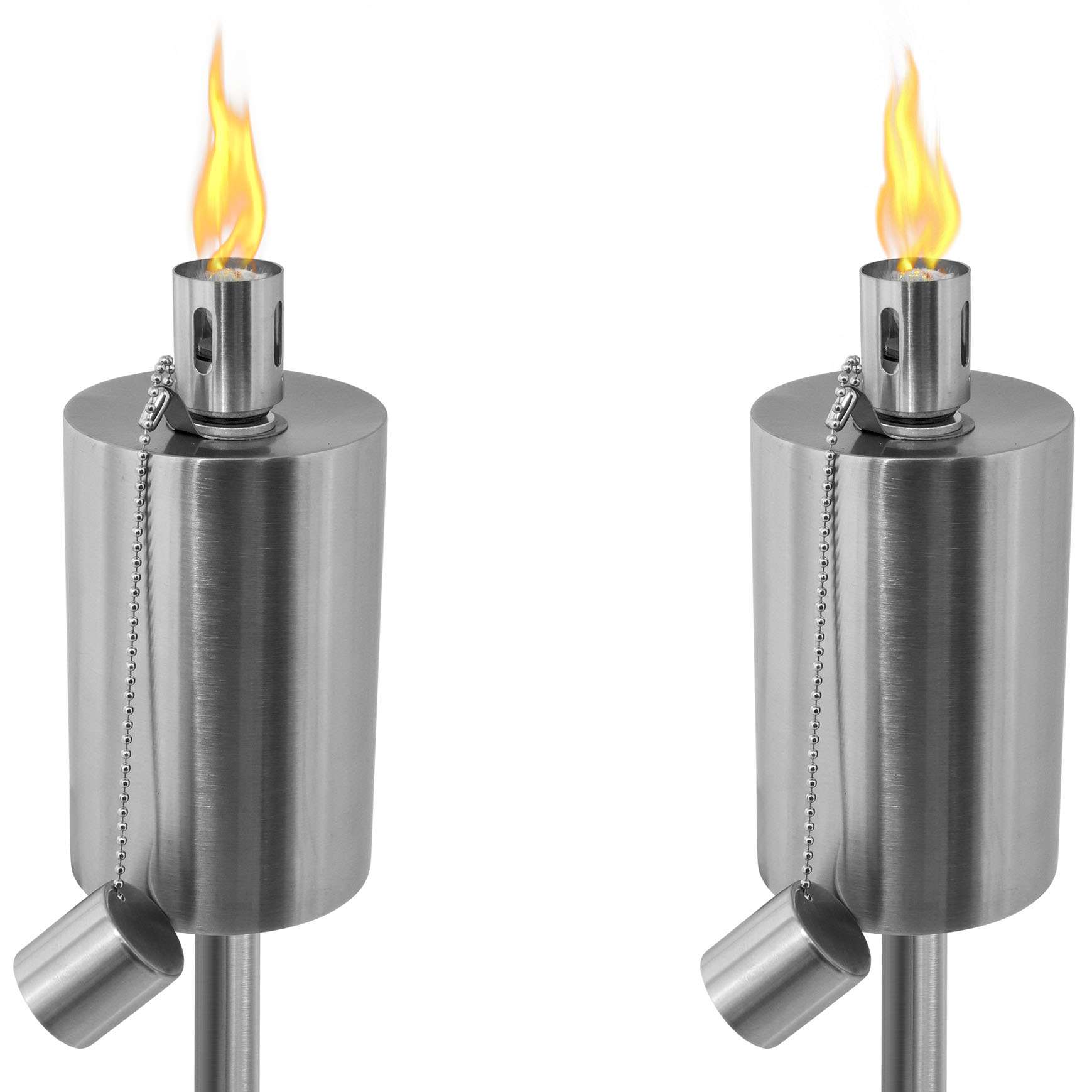 Meh Garden Lantern Stainless Steel 65" Torches