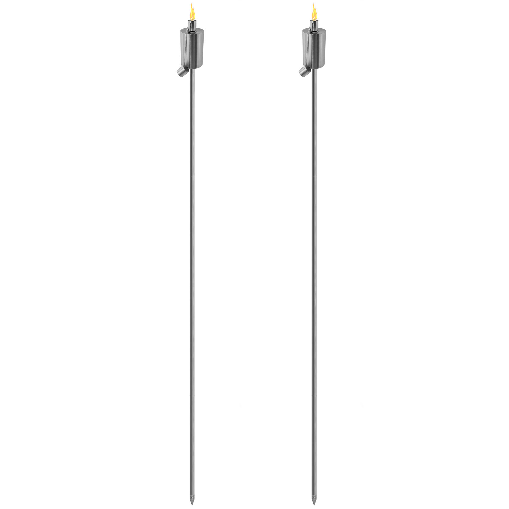 Garden Lantern Stainless Steel 65" Torches