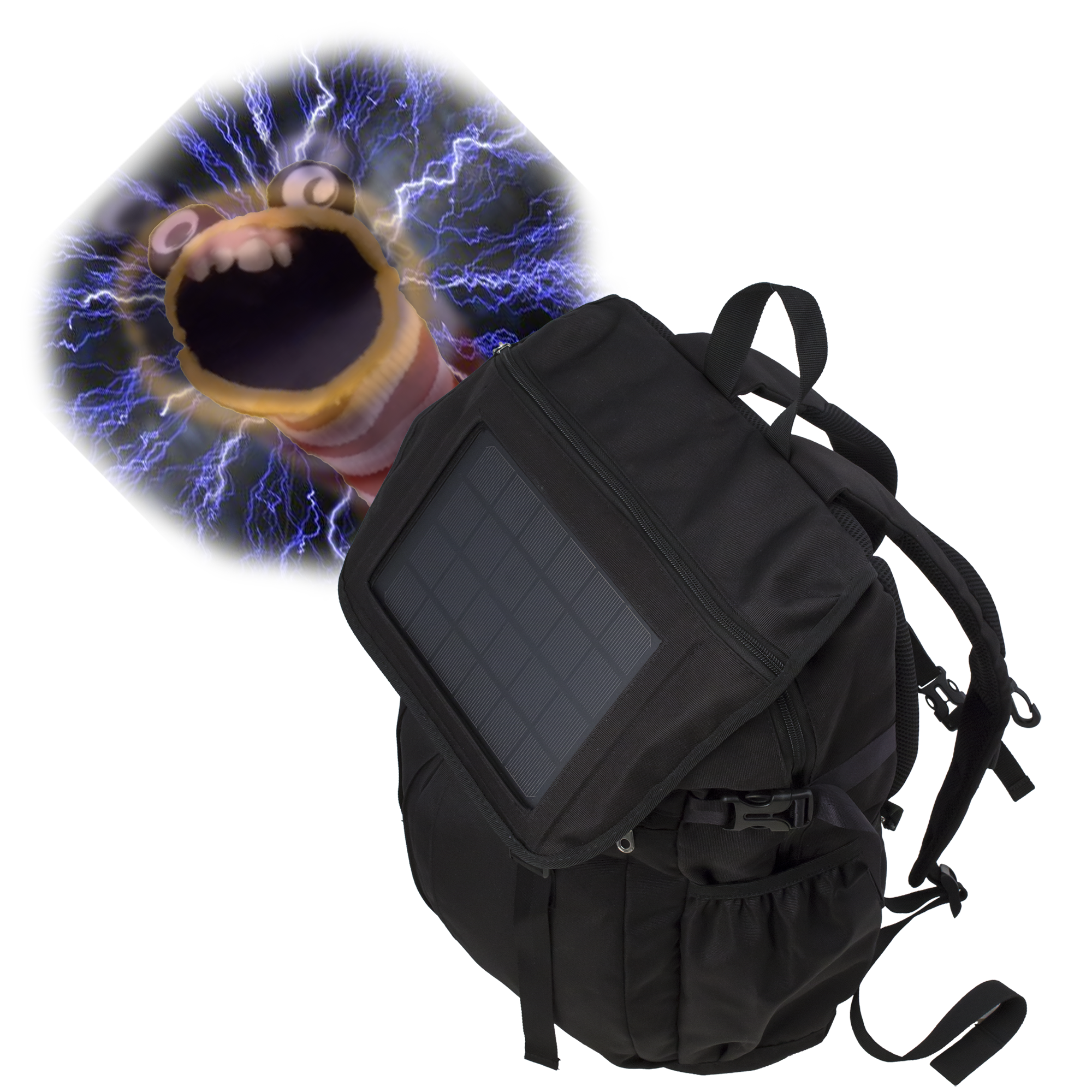 Meh iLive Solar Backpack with 4000mAh Power Bank