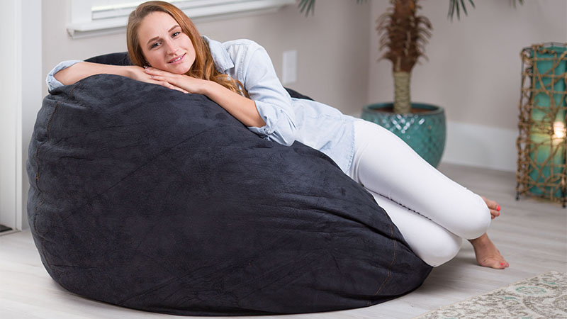 7-Foot Foam-Filled Bean Bag Chair – Xorbee