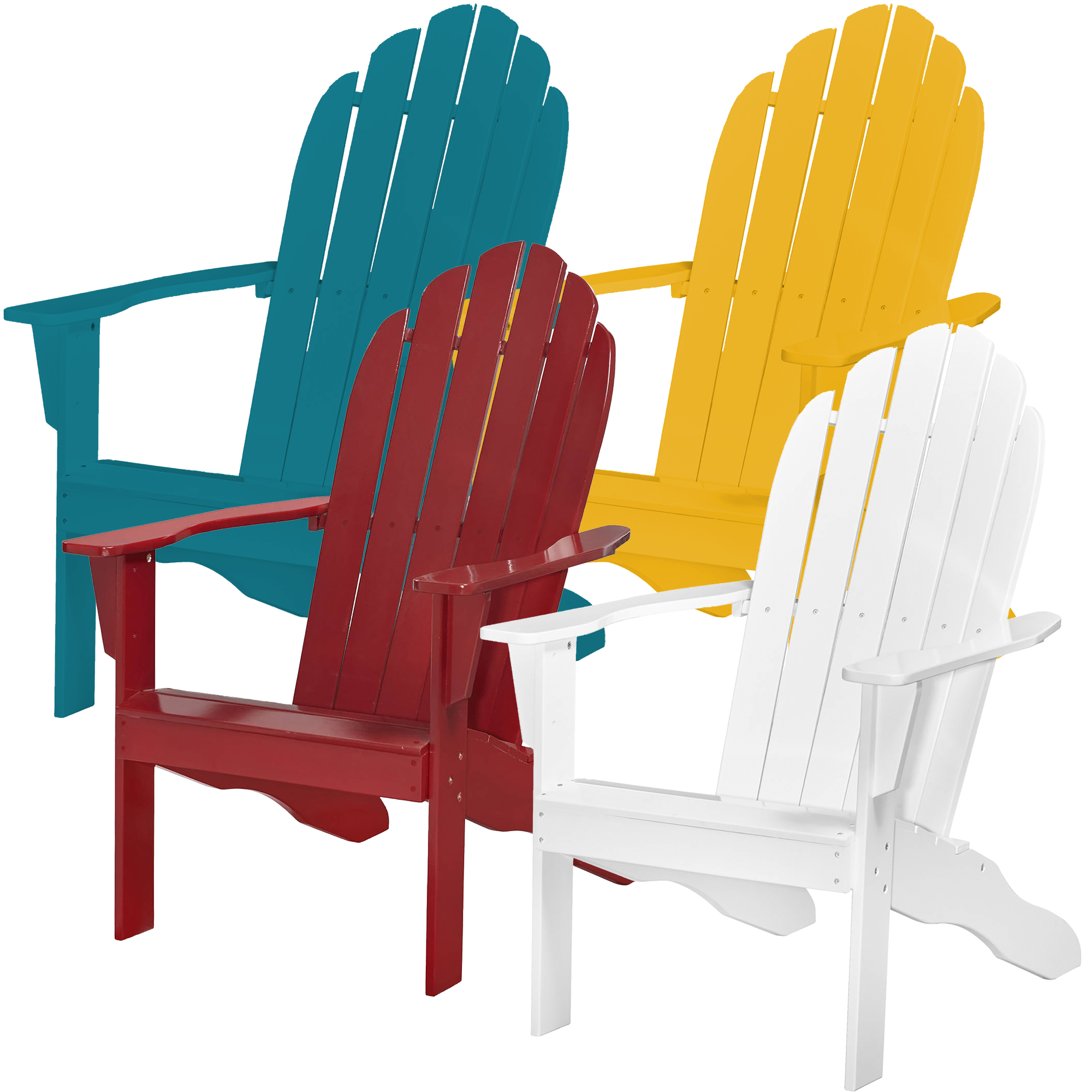 Meh Rubberwood Adirondack Chair
