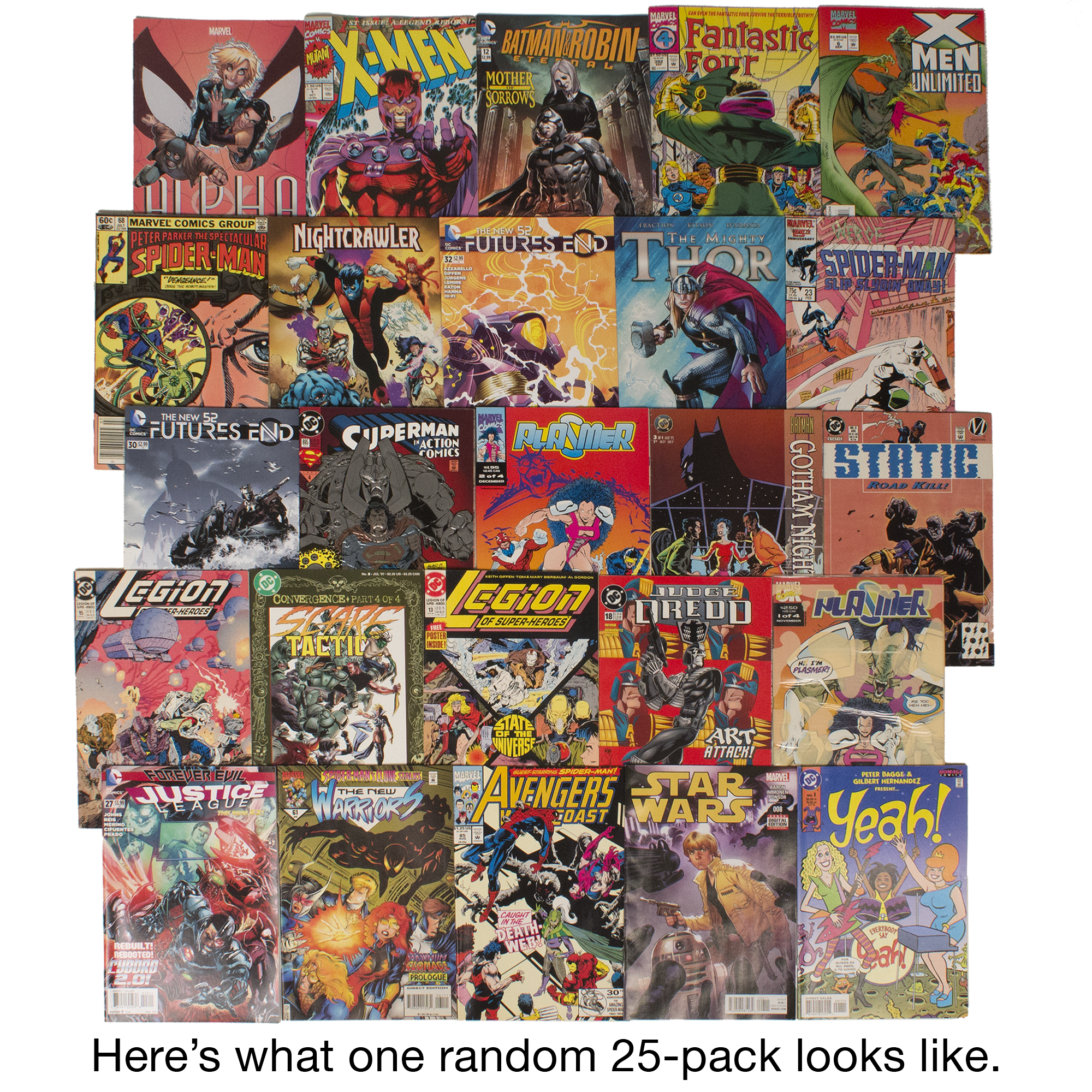 Meh: 25 Random Marvel and DC Comic Books