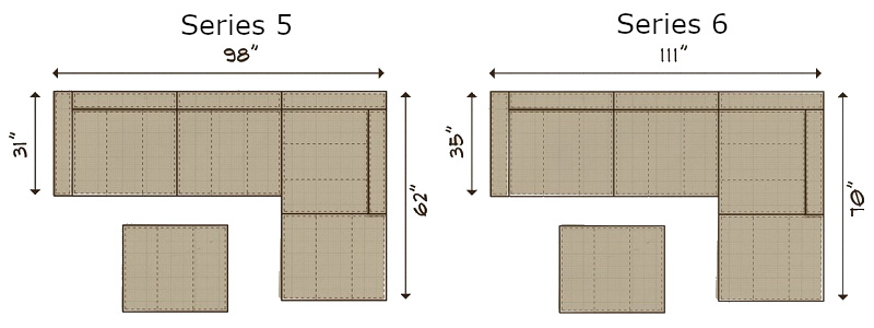 MorningSave Lovesac 5 Series Modular Sactionals with Washable Covers