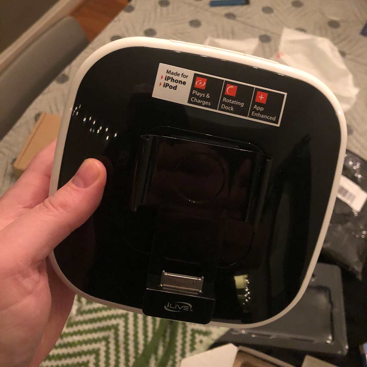 Charger Dock for when I travel back to 2008