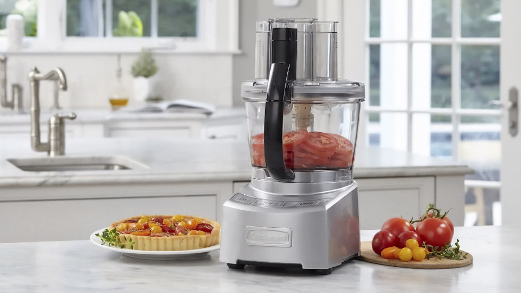 Food Processors - New 7-in-1 Large Digital Food Processors, 14 Cup,1000W