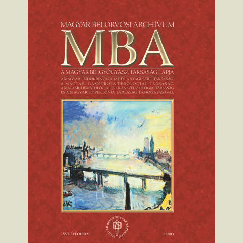 Magyar Belorvosi Archívum 2013/1. e-book