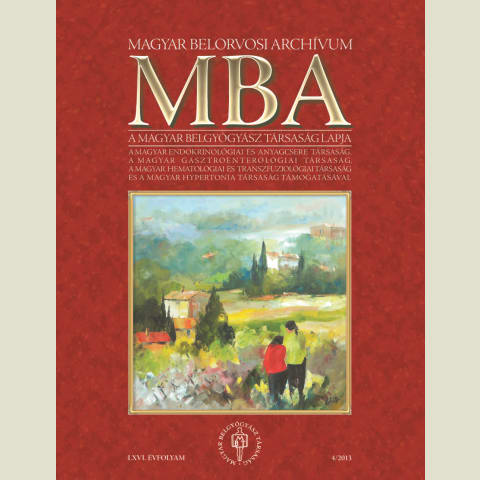 Magyar Belorvosi Archívum 2013/4. e-book