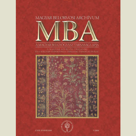 Magyar Belorvosi Archívum 2018/5. e-book