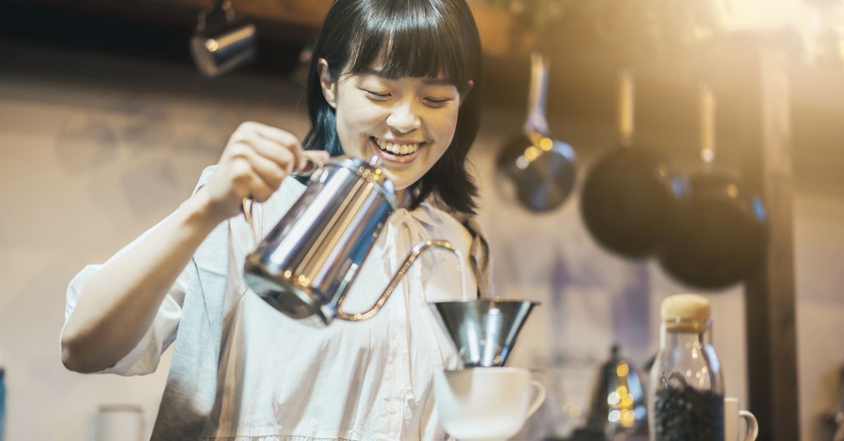 コーヒーの魅力について、コーヒー飲みながらお話ししたい。