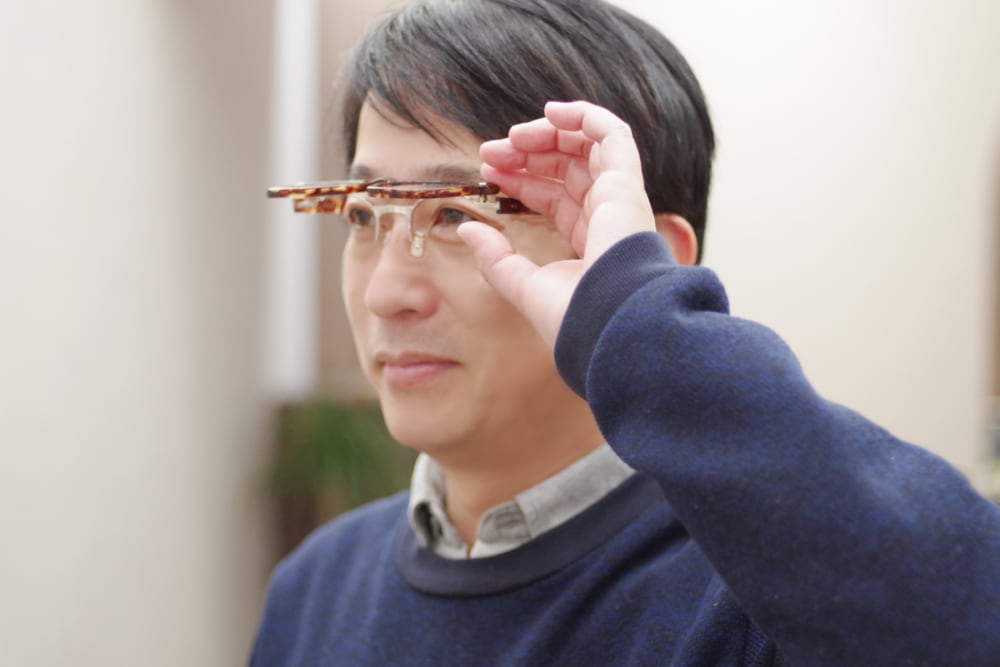 H-fusion エイチフュージョン HF-906 跳ね上げ眼鏡 日本製