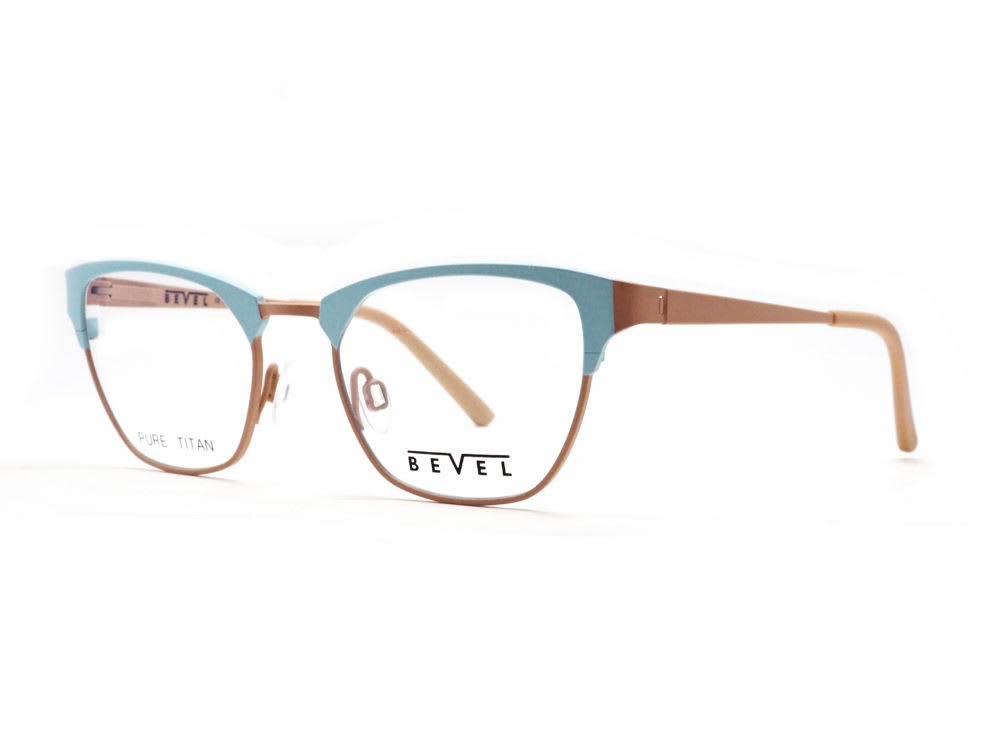 BEVEL, 8727 CHARTREUX col. POWDER BLUE/SANDSTONE 眼鏡工房久保田