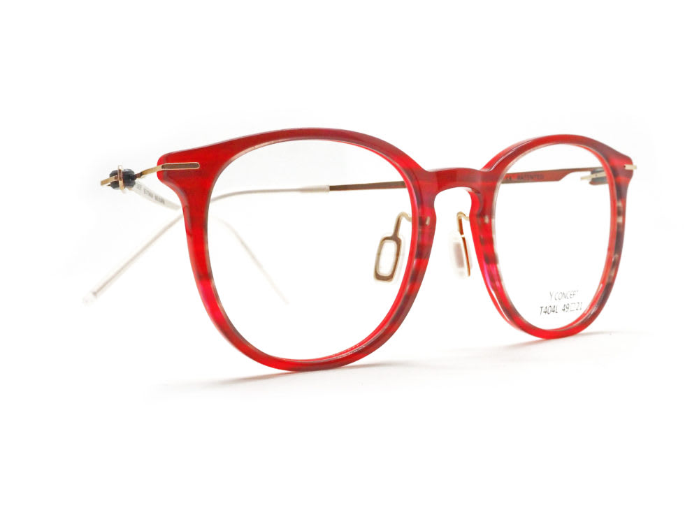 Y CONCEPT, T404L col.C-027 Red ink 眼鏡工房久保田