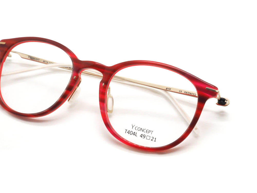 Y CONCEPT, T404L col.C-027 Red ink 眼鏡工房久保田