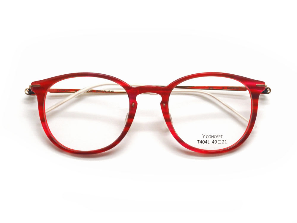 Y CONCEPT, T404L col.C-027 Red ink 眼鏡工房久保田