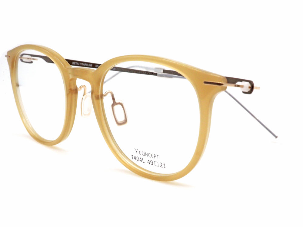 Y CONCEPT, T404L col.カーキ dark brown 眼鏡工房久保田