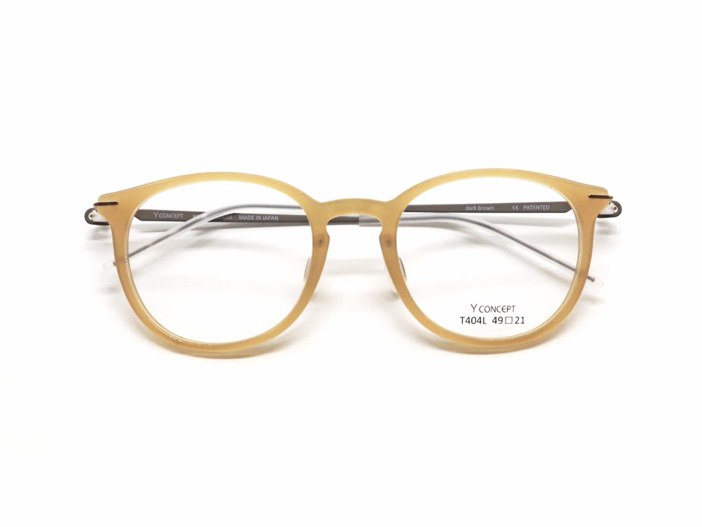 Y CONCEPT, T404L col.カーキ dark brown 眼鏡工房久保田