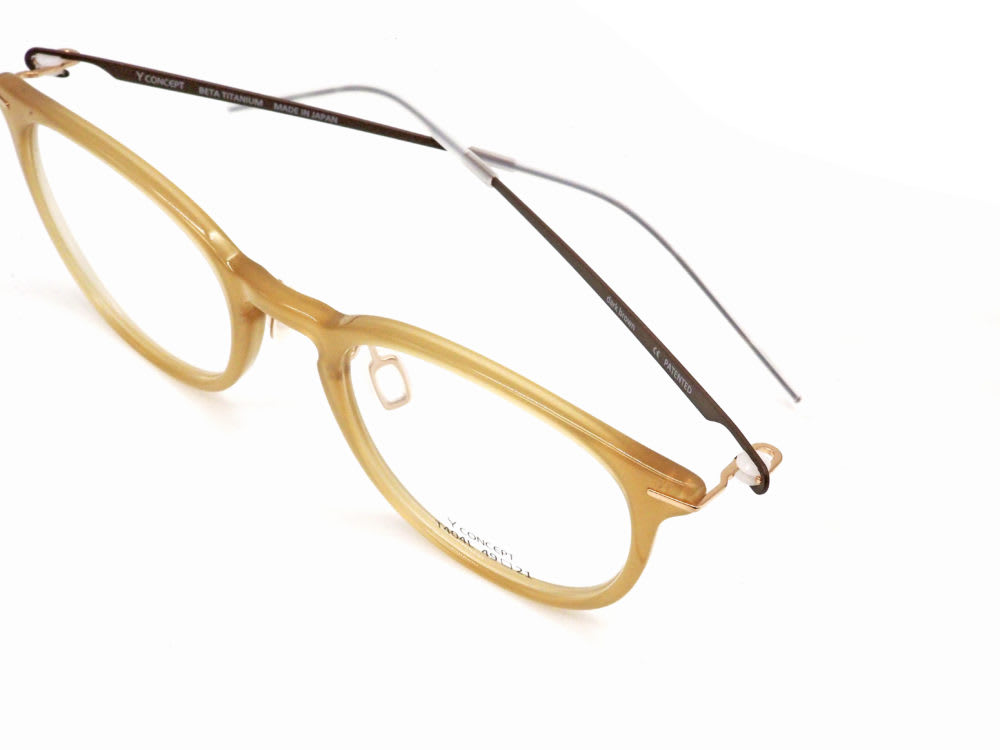 Y CONCEPT, T404L col.カーキ dark brown 眼鏡工房久保田