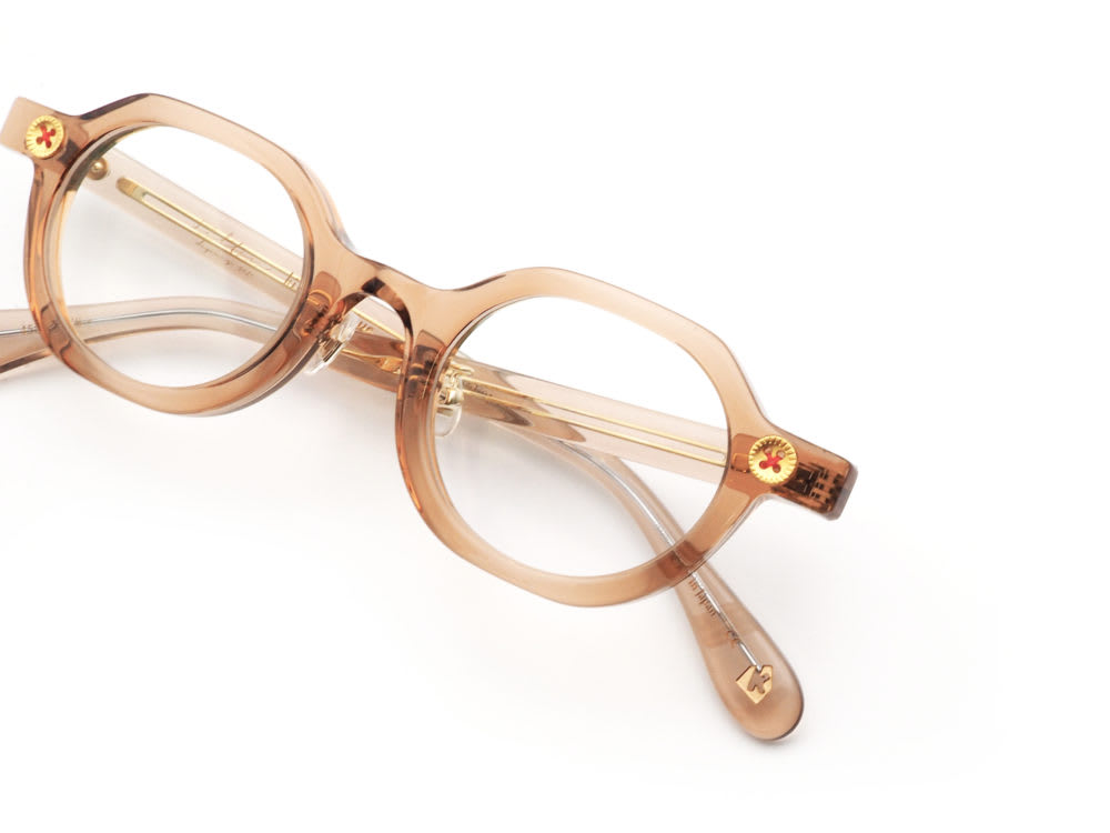 kikiki optique × Filton キキキオプティーク フィルトン コラボレーション眼鏡 KOP-F01 クリアサーモンピンク