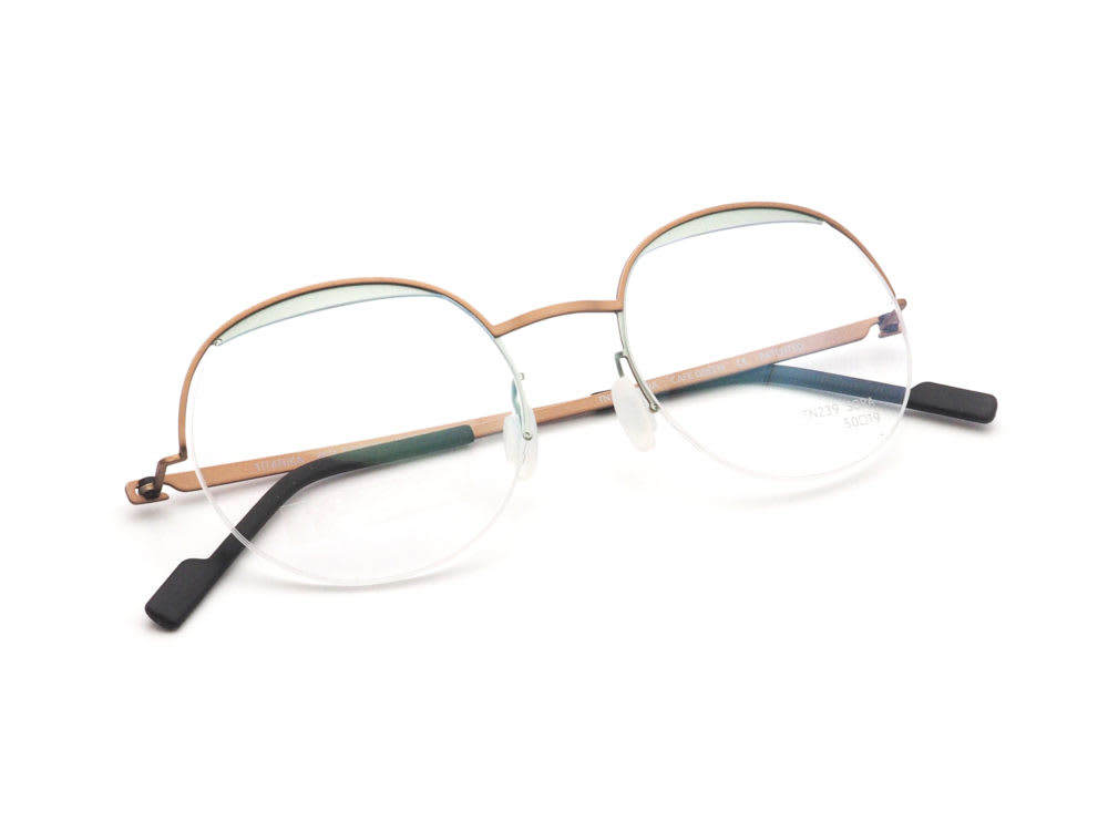 TITANIKA Y concept チタニカ 軽量日本製眼鏡フレーム TN239 SORA col.CAFE GREEN