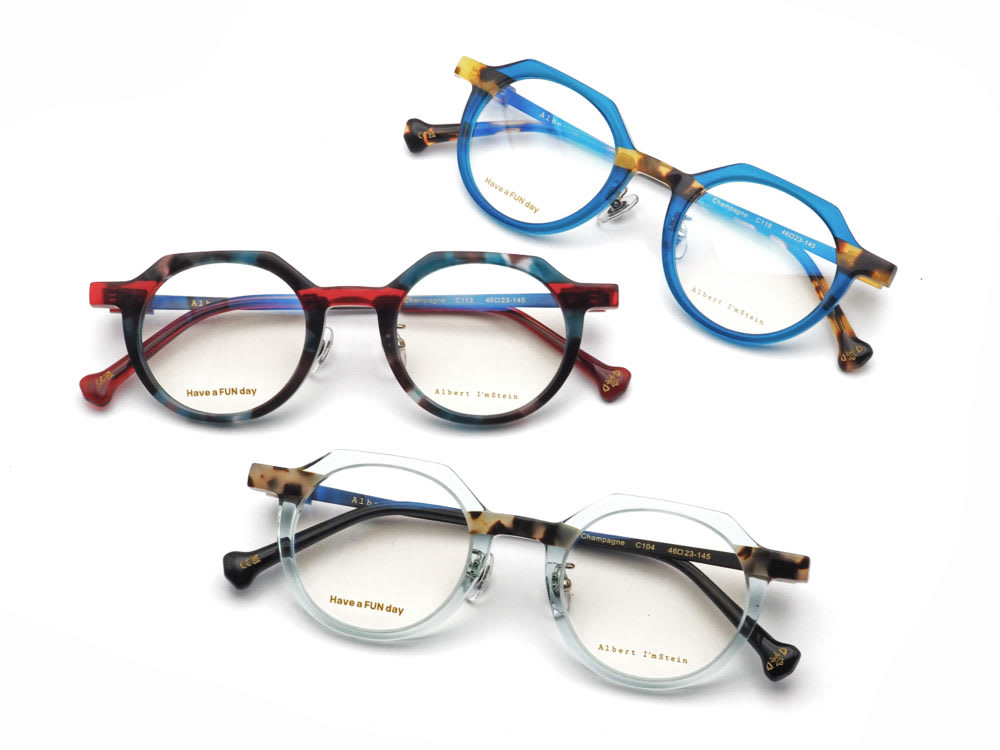 Albert I'mStein アルバートアイムシュタイン Champagne 眼鏡フレーム