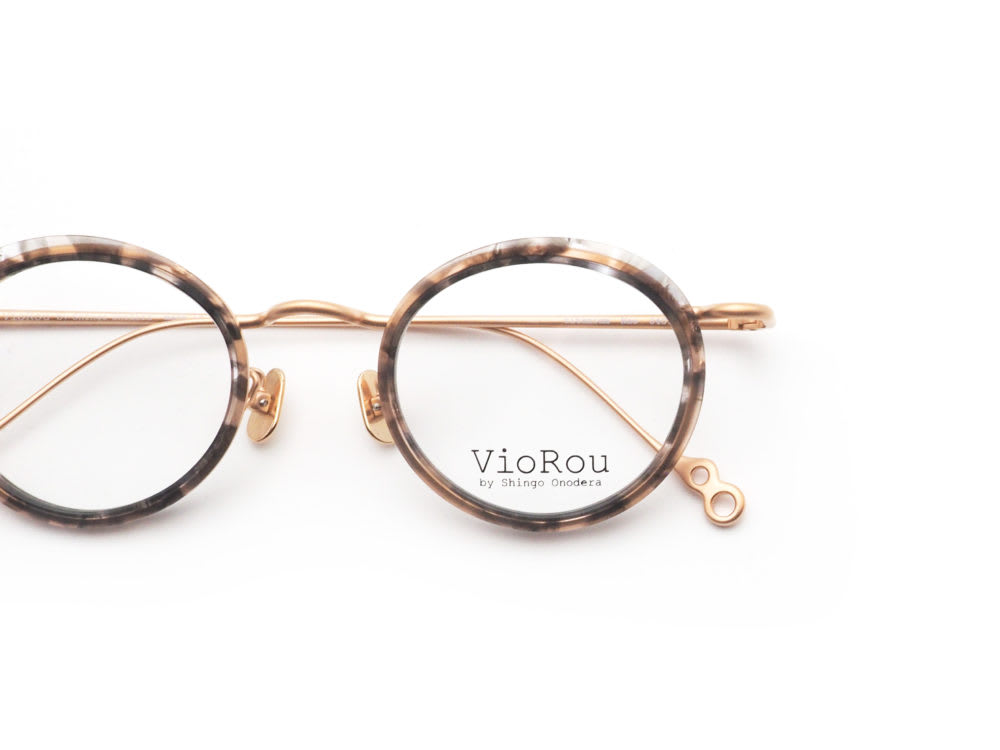 VioRou nao col. 0407 Gray marble /Rose gold matte