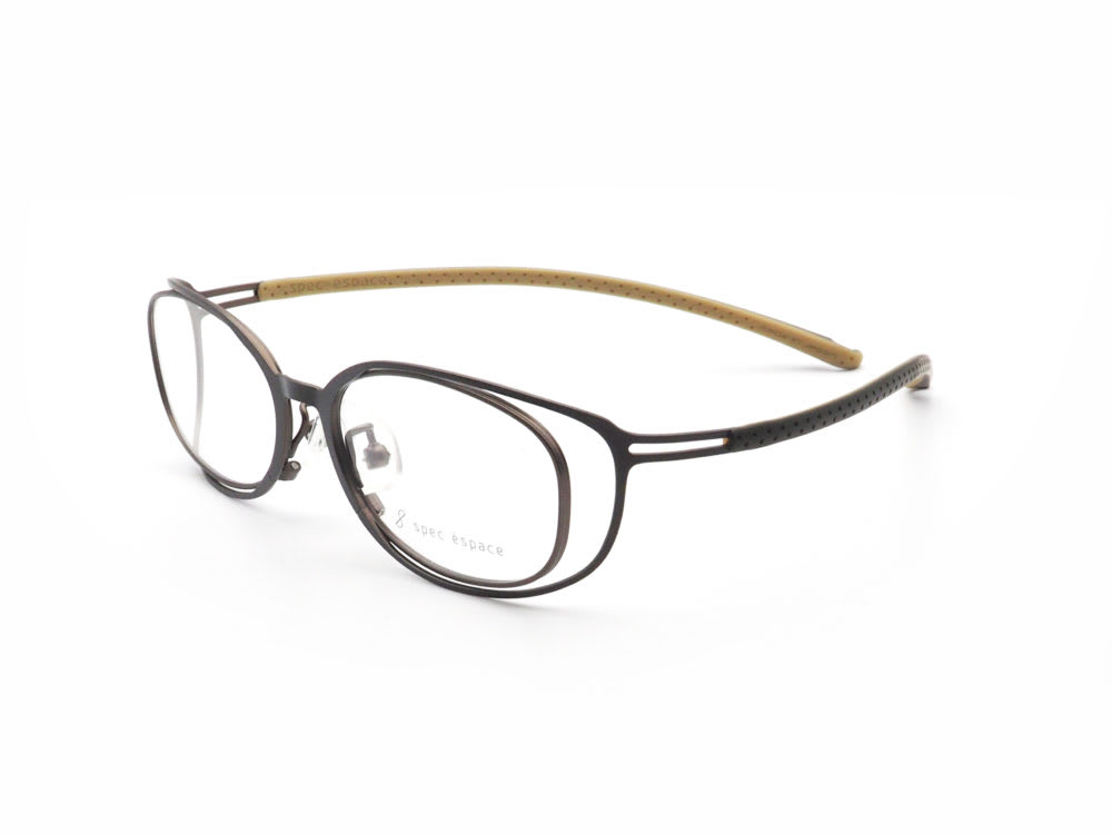 spec espace ES-2062K 09 khaki / light khaki 日本製眼鏡フレーム