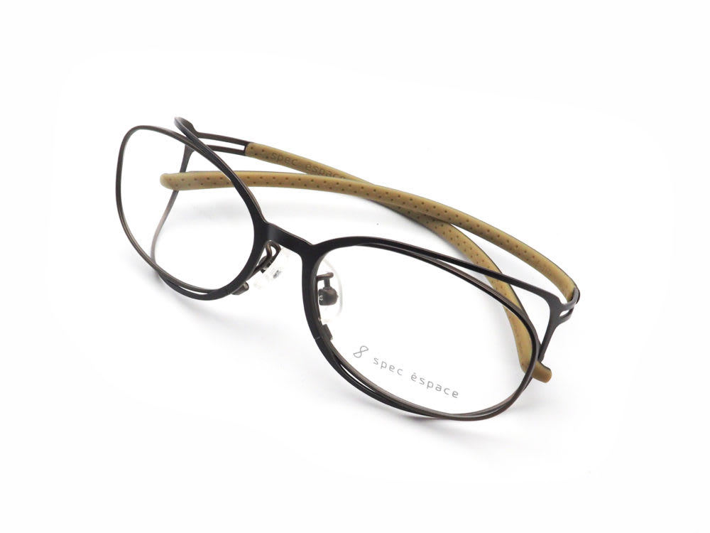 spec espace ES-2062K 09 khaki / light khaki 日本製眼鏡フレーム