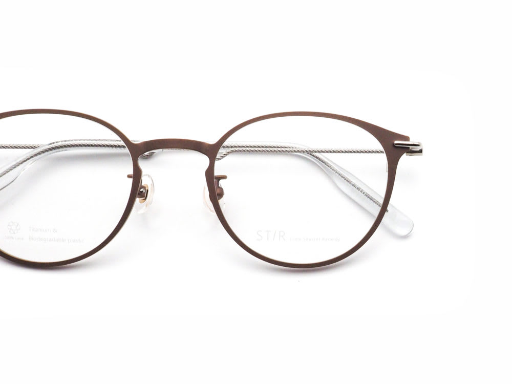 STIR from Seacret Remedy ST-002 col.07 ブラウンマット/グレー 日本製眼鏡フレーム