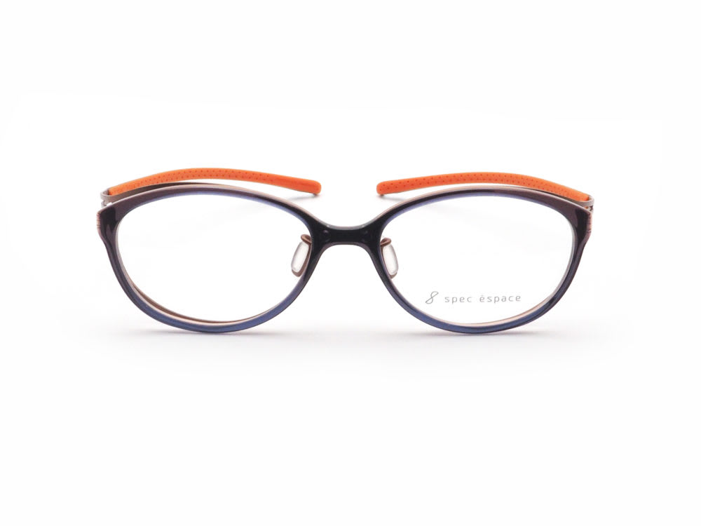 spec espace スペックエスパス ES-2171 col. 16 navy / orange gradient 日本製眼鏡フレーム